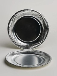 Набор бумажных тарелок 20 шт. "Silver party" (230 мм)