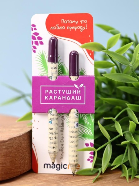 "Набор растущих карандашей Magicme mini" - Голубая Ель и Лаванда 