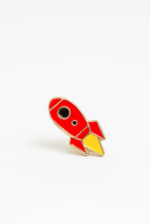 Значок металлический iLikeGift "Rocket"