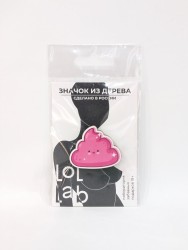 Значок ECO из дерева LOL LAB "Oh shit" 2