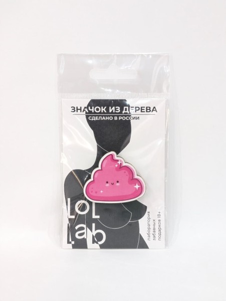 Значок ECO из дерева LOL LAB "Oh shit" 2 