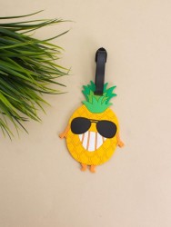 Бирка для багажа "Funny pineapple glass"