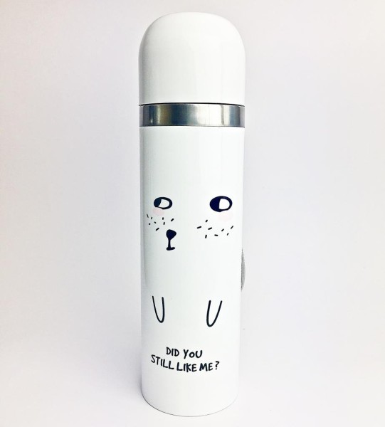 B-BW-6381-Z ТЕРМОС "Did you...?" white 500ml 