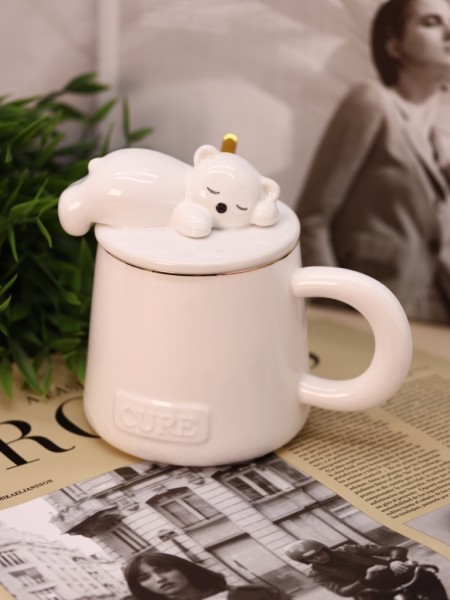 Кружка «Cure bear», white (390 мл) 