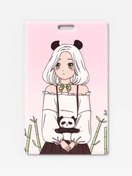 Держатель для карт Аниме "Perfect panda girl" (6,5 х 10,4 см) 