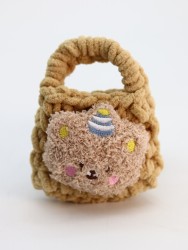 Сумочка для наушников "Bear", brown (11.5*9.5 см)