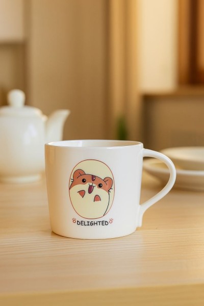 Кружка «Delighted hamster», pink (360 ml) 