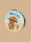 Зеркало раскладное "HappyBara", пляж (7*7 см)