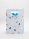 Пакет подарочный (M) "Colorful dots", blue (19x 9 x 27)
