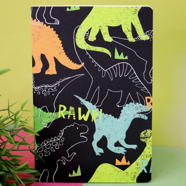 Тетрадь (A5) «Black dino» (13,5*20,5) 