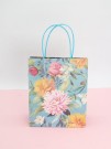 Пакет подарочный «Flower hugs», blue-yellow (21*25.5*10)