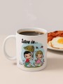 Кружка  "Love is...", в подарочной упаковке, фарфор (220 мл)