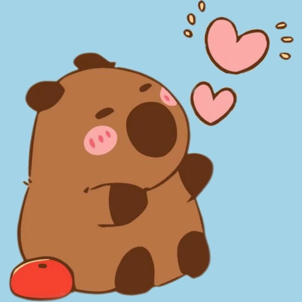 Алмазная мозаика  Draw Me! «Capybara in love», (20*20 см) 