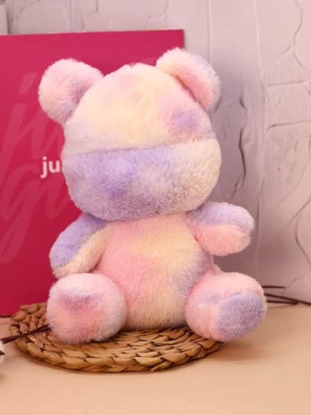 Мягкая игрушка "Bear rainbow", violet, 23 см 