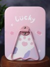 Зеркало настольное "Lucky paw", pink (16*12 см)