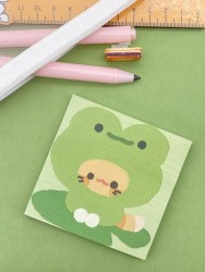 Блок стикер для записей "Cute friends", green