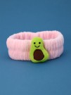 Повязка на голову "Green avocado", pink