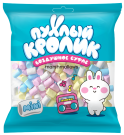 Воздушное суфле (Marshmallows) "ПУХЛЫЙ КРОЛИК МИНИ разноцвет" со вкусом пломбир, 85 гр