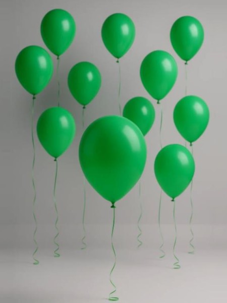 Набор воздушных шаров 10 шт. "Timeless", dark green (25 см) 