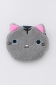 Кошелёк плюшевый "Сat", grey (11,5*12,5 см)
