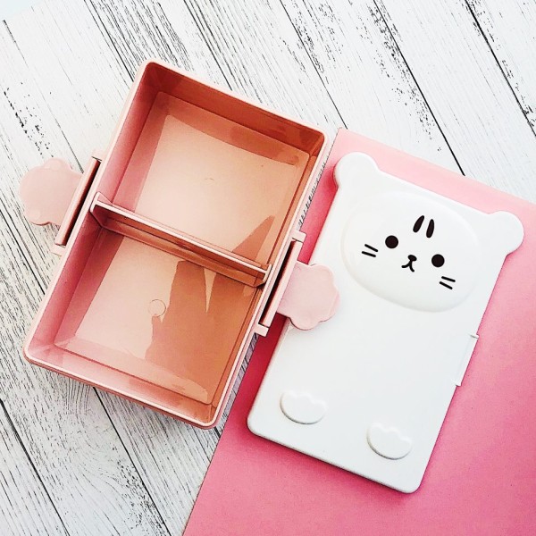 Ланчбокс "Котик", pink 