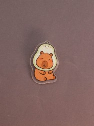 Значок акриловый iLikeGift "Capybara-pear"