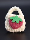 Сумочка для наушников "Strawberry", white (11.5*9.5 см)