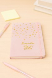 Блокнот (А5) "Remember why you started", pink (14.5*21)