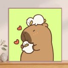 Алмазная мозаика  Draw Me! «Dreamy capybara», (20*20 см)