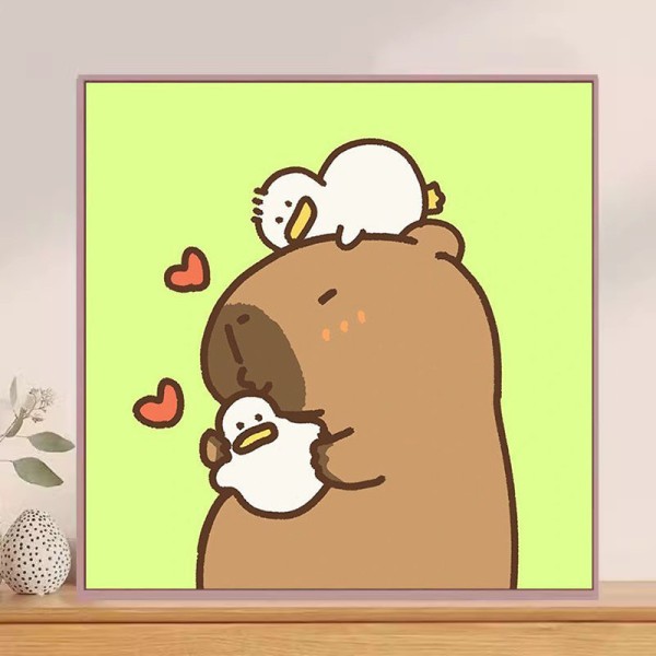 Алмазная мозаика  Draw Me! «Dreamy capybara», (20*20 см) 
