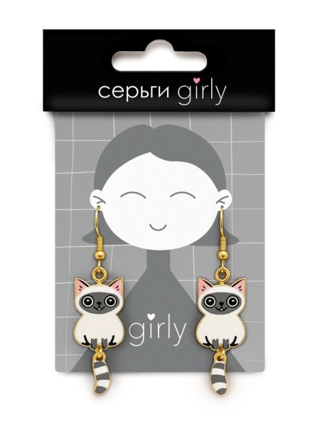 Серьги GIRLY "Cat" 