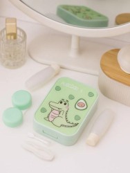 Контейнер для линз «Dino-avocado», green