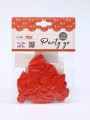 Набор воздушных шаров 10 шт. "Unified joy pack", coral red (25 см)