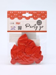 Набор воздушных шаров 10 шт. "Unified joy pack", coral red (25 см)