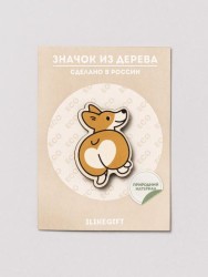 Значок Corgi and popka