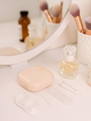 Контейнер для линз «Smooth», beige