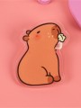 Значок акриловый iLikeGift "Capybara and the leaf"