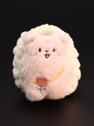 Сумочка для наушников "Bear", white (11.5*9.5 см)