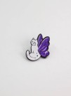 Значок металлический iLikeGift "Cat wings"
