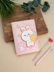 Блокнот (B6) "Hi rabbit carrot", pink (18.5*13)
