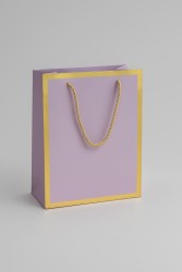 Пакет подарочный (S) «Classic line», purple (24.5*19.5*9.5)
