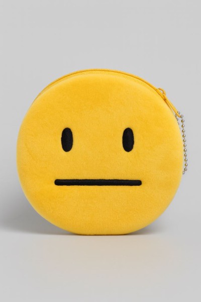 Кошелёк плюшевый "No mood", yellow (11*11 см) 