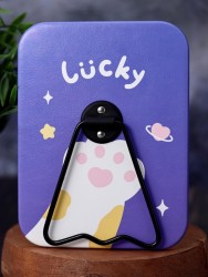 Зеркало настольное "Lucky paw", purple (16*12 см)