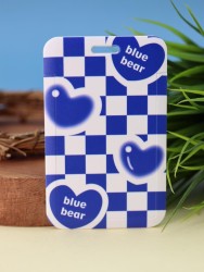 Футляр для карт на ленте "Blue bear", heart