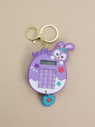 Брелок-калькулятор "Bunny star", purple