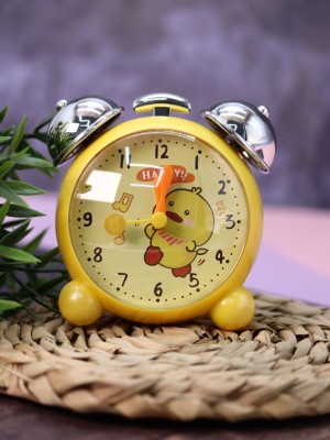 Часы-будильник «Chiming silver», duck yellow