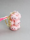 Брелок "Pig family", pink (6,5 см)