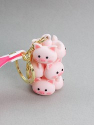 Брелок "Pig family", pink (6,5 см)