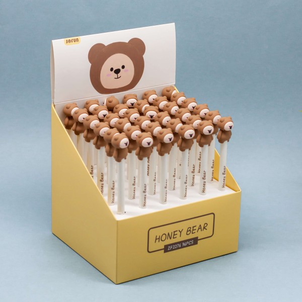 Ручка "Honey bear white", шоубокс 36шт. 