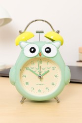 Часы-будильник "Owl", green